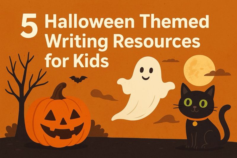 5 Halloween themed writing prompts for kids