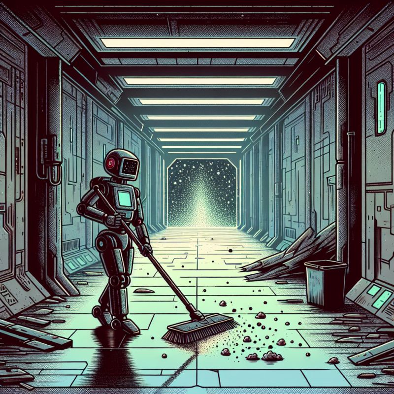 Robot Rumble: The Last Janitor of Neon Space!