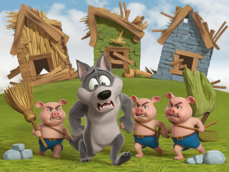 Big Trouble with the Three Angry Pigs